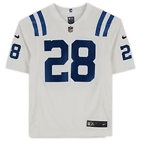 Maillot Nike blanc dédicacé par Jonathan Taylor Indianapolis Colts