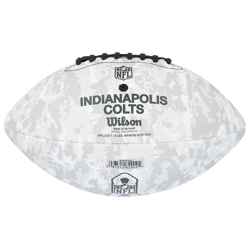 Ballon de football américain autographié par Jonathan Taylor des Indianapolis Colts, hommage au service de Wilson 2024