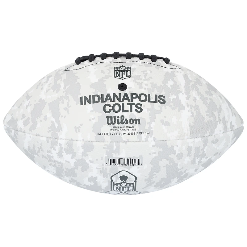 Ballon de football américain autographié par Jonathan Taylor des Indianapolis Colts, hommage au service de Wilson 2024