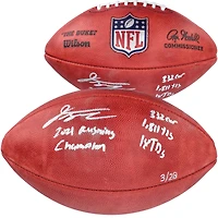 Ballon de football professionnel Wilson Duke en couleur autographié par Jonathan Taylor Indianapolis Colts avec plusieurs inscriptions - Édition limitée à 28 exemplaires