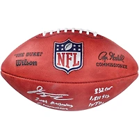 Ballon de football professionnel Wilson Duke en couleur autographié par Jonathan Taylor Indianapolis Colts avec plusieurs inscriptions - Édition limitée à 28 exemplaires