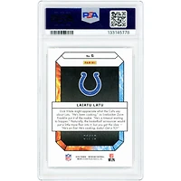 Laiatu Latu Indianapolis Colts 2024 Panini Obsidian Fire & Ice Gold Prizm #6 #1/10 PSA Authenticated 9 Rookie Card