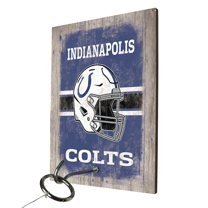 Jeu de lancer d'anneaux des Indianapolis Colts avec logos