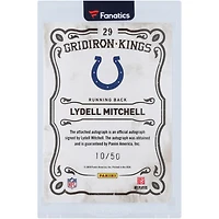 Lydell Mitchell Indianapolis Colts Autographed 2010 Panini Threads Gridiron Kings #29 #10/50 Card