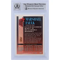 Marshall Faulk Indianapolis Colts Autographed 1994 Topps #445 Beckett Fanatics Witnessed Authenticated 10 Rookie Card with "HOF 20XI" Inscription