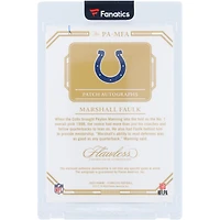 Marshall Faulk Indianapolis Colts Autographed 2023 Panini Flawless Patch Dual-Color Relic #PA-MFA #18/25 Card