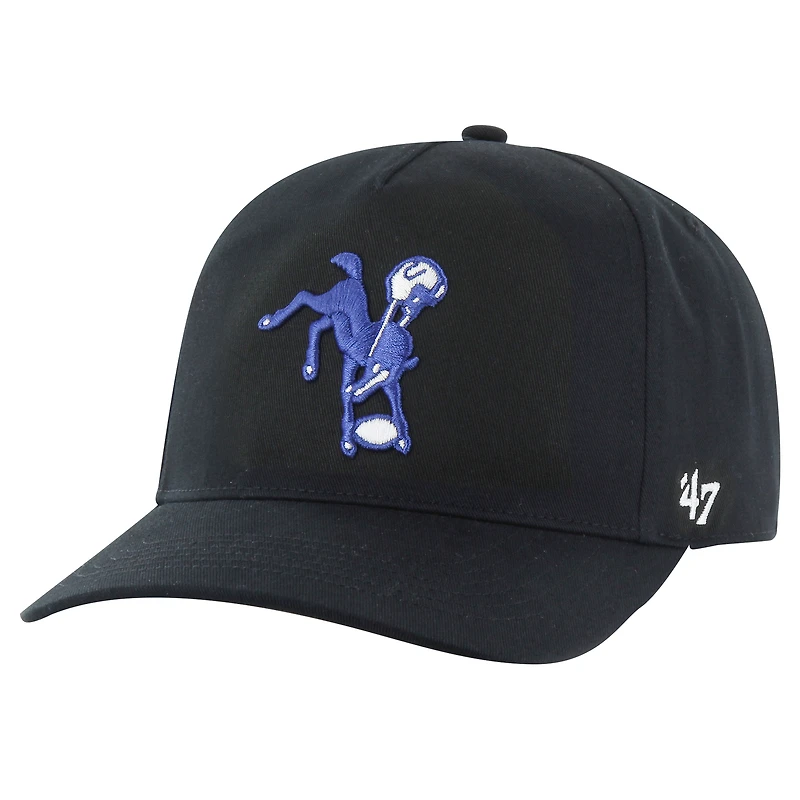 Men's '47 Black Indianapolis Colts Hitch Adjustable Hat