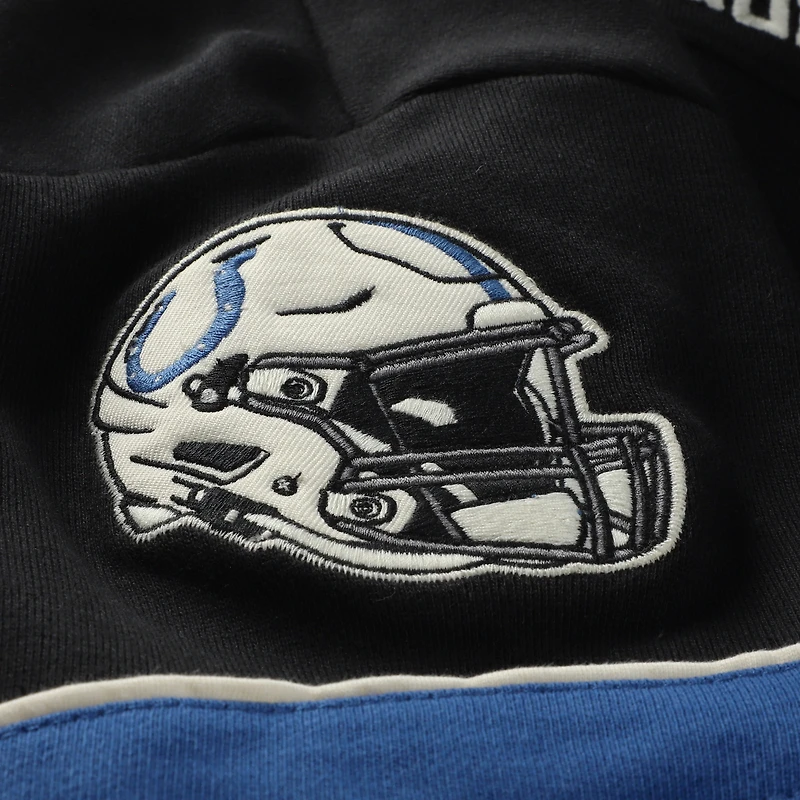 Men's '47  Black Indianapolis Colts Split Zone Cornerback Duo Hoodie