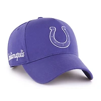 Casquette ajustable bleue « 47 » pour homme, modèle Fondation des Indianapolis Colts, pour le côté offensif