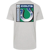 Men's '47  Gray Indianapolis Colts Chrome Plate Franklin T-Shirt