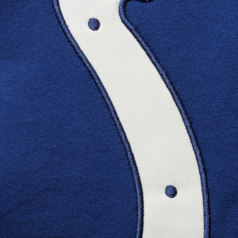 Men's '47 Royal/Gray Indianapolis Colts Lacer V-Neck Pullover Hoodie