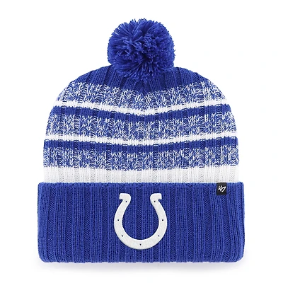 Bonnet à revers pour homme, modèle '47 Royal/White Indianapolis Colts Tavern, avec pompon