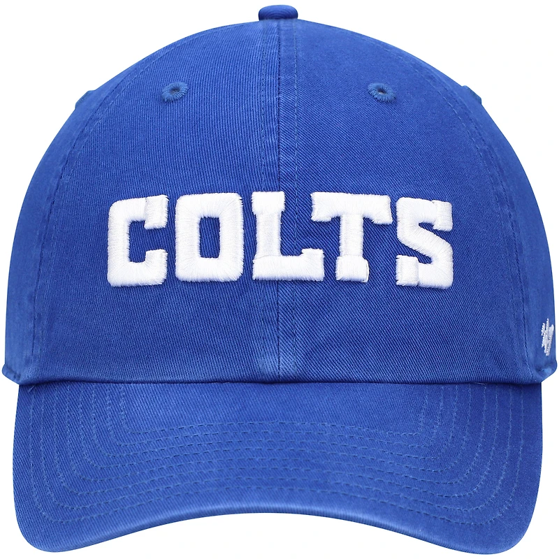Casquette réglable '47 Royal Indianapolis Colts Clean Up Script pour homme