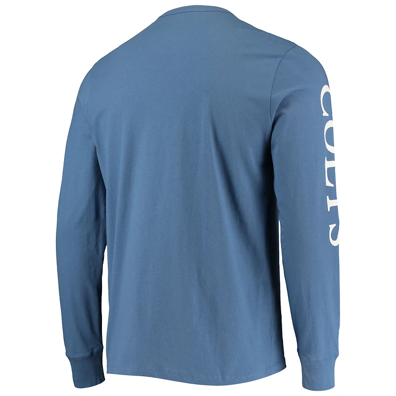 Men's '47 Royal Indianapolis Colts Franklin Long Sleeve T-Shirt
