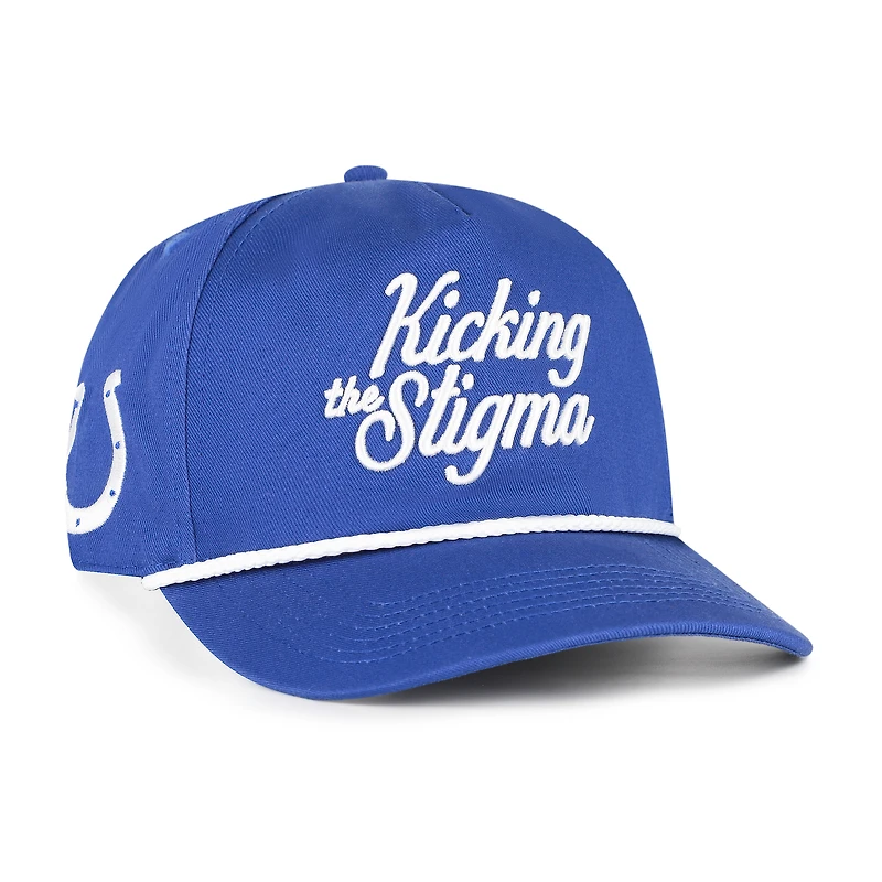 Men's '47 Royal Indianapolis Colts Kicking The Stigma Hitch Adjustable Hat