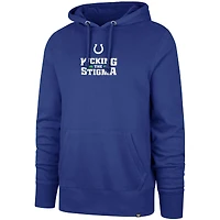Sweat à capuche pour hommes des Royal Indianapolis Colts '47 : on ne peut pas voir toutes les douleurs pour vaincre la stigmatisation