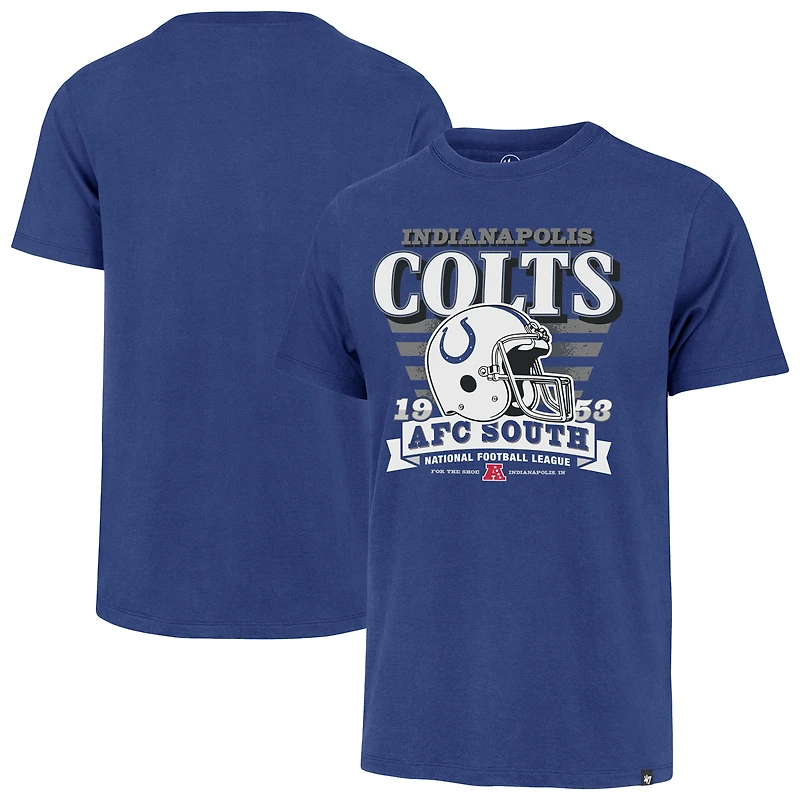 T-shirt rétro Franklin à rayures « 47 Royal Indianapolis Colts » pour homme