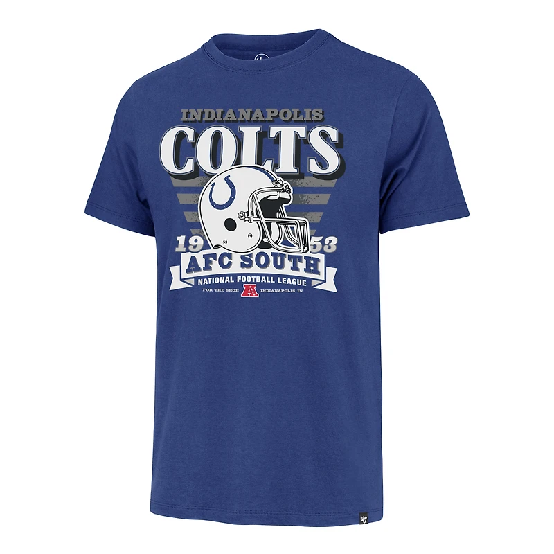 T-shirt rétro Franklin à rayures « 47 Royal Indianapolis Colts » pour homme