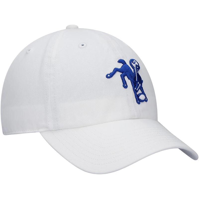 Men's '47 White Indianapolis Colts Clean Up Adjustable Hat