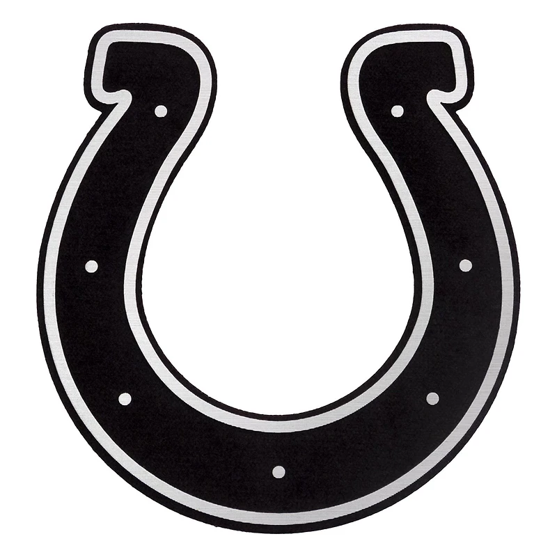 Men's Antigua Black Indianapolis Colts Metallic Logo Apex Polo