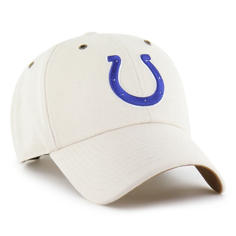 Men's Carhartt x '47 Natural Indianapolis Colts Undyed Clean Up Adjustable Hat