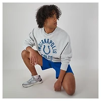 Sweat-shirt en molleton à tissage inversé Champion pour homme, gris chiné, des Indianapolis Colts
