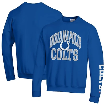 Men's Champion  Royal Indianapolis Colts Powerblend Fleece Sweatshirt
