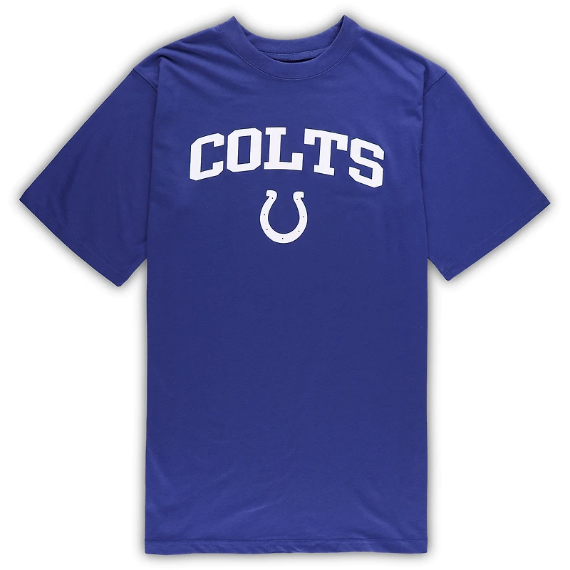 Ensemble de nuit pour homme Concepts Sport Royal/Heather Grey Indianapolis Colts Big & Tall T-shirt et pantalon