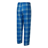 Men's Concepts Sport Royal/Heather Gray Indianapolis Colts Regulate Long Sleeve T-Shirt and Plaid Pant Set