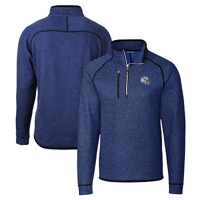 Pull-over en tricot demi-zippé bleu pour homme, Cutter & Buck, avec casque des Indianapolis Colts
