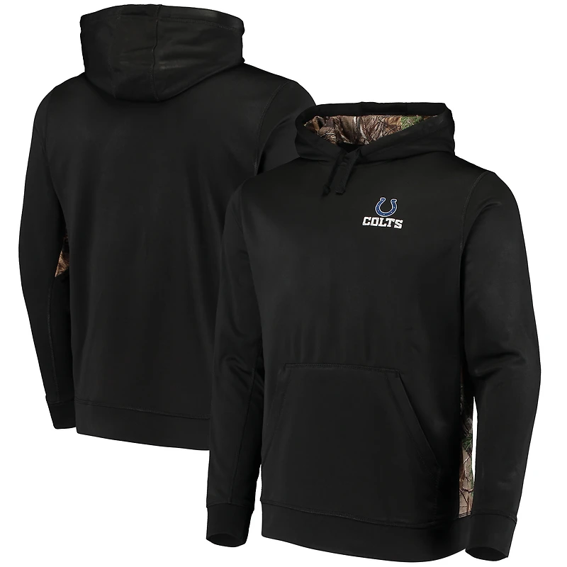Sweat à capuche Ranger noir/camouflage Realtree pour homme, avec logo des Indianapolis Colts, de la marque Dunbrooke.