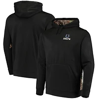 Sweat à capuche Ranger noir/camouflage Realtree pour homme, avec logo des Indianapolis Colts, de la marque Dunbrooke.