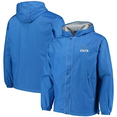 Veste zippée intégrale Dunbrooke Royal Indianapolis Colts Logo Legacy Stadium pour homme