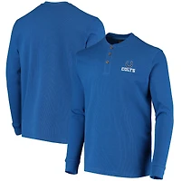 T-shirt thermique à manches longues Dunbrooke Royal Indianapolis Colts Logo Maverick pour homme