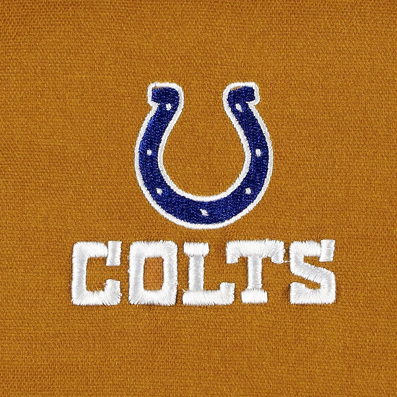 Men's Dunbrooke Tan Indianapolis Colts Journey Workwear Tri-Blend Full-Zip Jacket