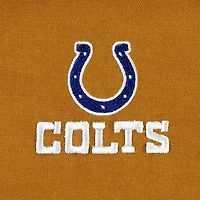 Men's Dunbrooke Tan Indianapolis Colts Journey Workwear Tri-Blend Full-Zip Jacket