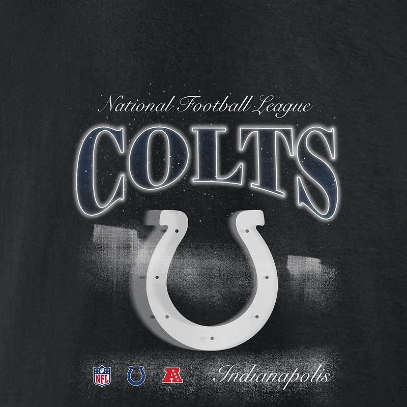 Men's Fanatics Black Indianapolis Colts Back Logo Fleece Hoodie