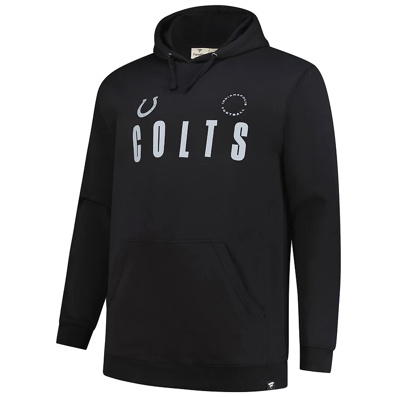 Sweat à capuche noir Fanatics pour homme, motif Chip Shot, grand et grand, des Indianapolis Colts