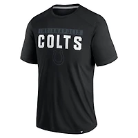 T-shirt noir fanatiques pour hommes Indianapolis Colts Defender Blackout