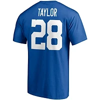 Men's Fanatics Jonathan Taylor Royal Indianapolis Colts Player Icon Name & Number T-Shirt