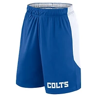 Short de lancement Fanatics Royal/White Indianapolis Colts pour homme