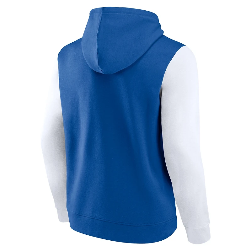 Sweat à capuche Fanatics Royal/White Indianapolis Colts Outline pour homme