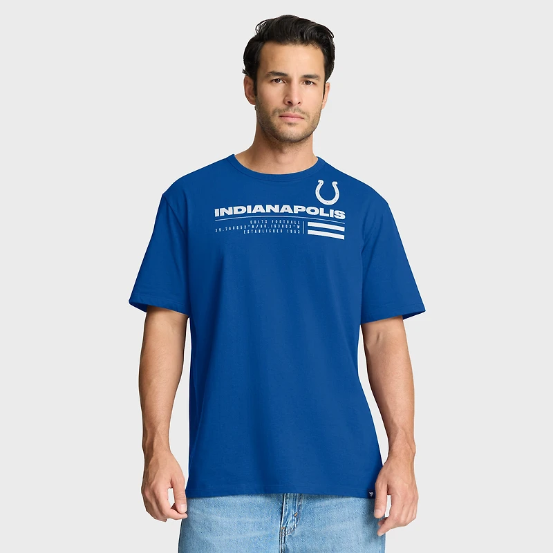 Men's Fanatics Royal Indianapolis Colts Chop Block Legacy T-Shirt