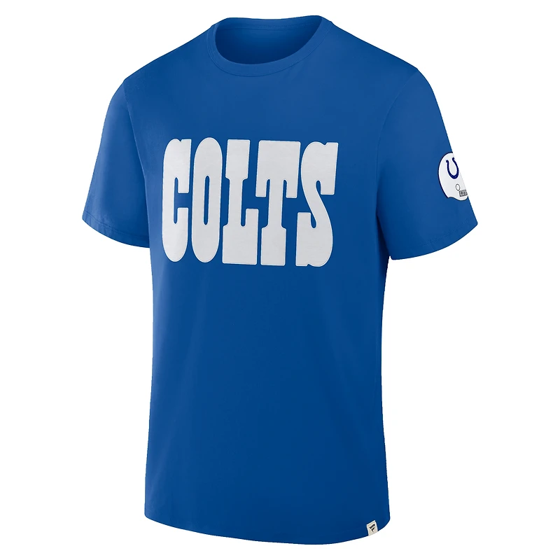 T-shirt classique fanatique pour homme, motif Royal Indianapolis Colts, Legacy
