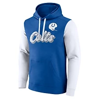 Sweat à capuche en polaire Fanatics Royal Indianapolis Colts pour hommes