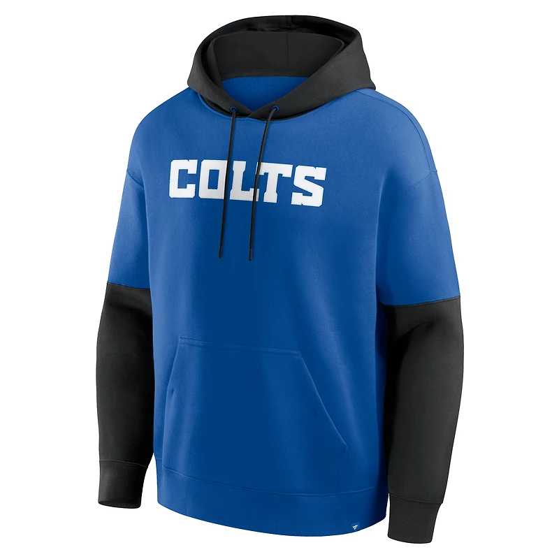 Sweat à capuche Fanatics Royal Indianapolis Colts pour homme avec casque Alt