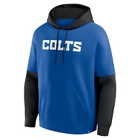 Sweat à capuche Fanatics Royal Indianapolis Colts pour homme avec casque Alt