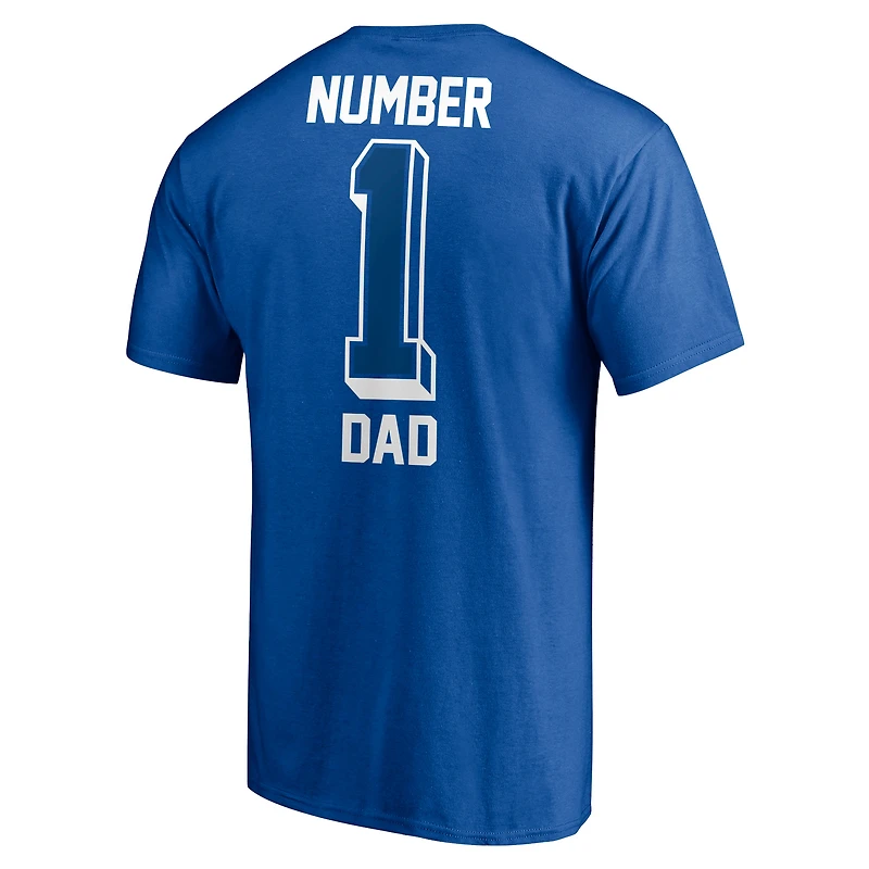 T-shirt papa n°1 Fanatics Royal Indianapolis Colts pour hommes