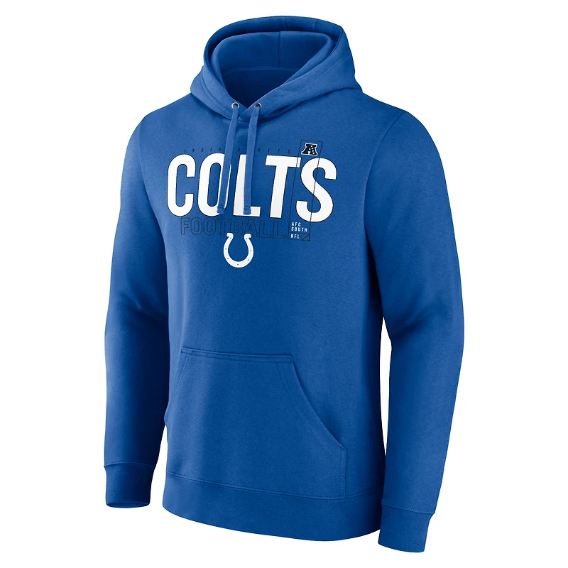 Sweat à capuche Fanatics Royal Indianapolis Colts Pylon Outline pour hommes