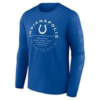 Men's Fanatics Royal Indianapolis Colts Stat Sheet Long Sleeve T-Shirt